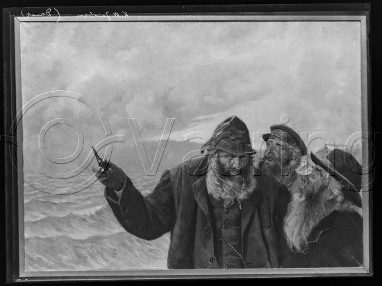 I fotoeske med ulike danske kunstnere / Gi beskjed om noen er vendt feil