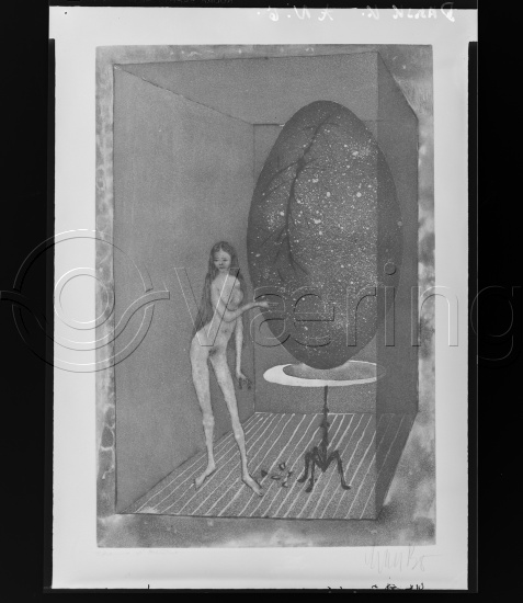 I fotoeske med ulike danske kunstnere / Gi beskjed om noen er vendt feil