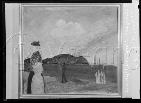 I fotoeske med ulike danske kunstnere / Gi beskjed om noen er vendt feil