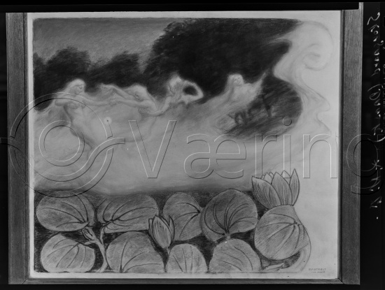 I fotoeske med ulike danske kunstnere / Gi beskjed om noen er vendt feil