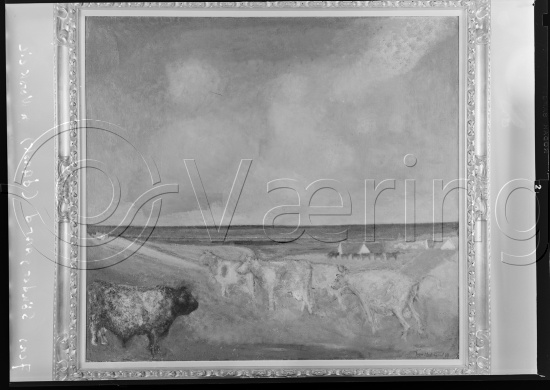 I fotoeske med ulike danske kunstnere / Gi beskjed om noen er vendt feil