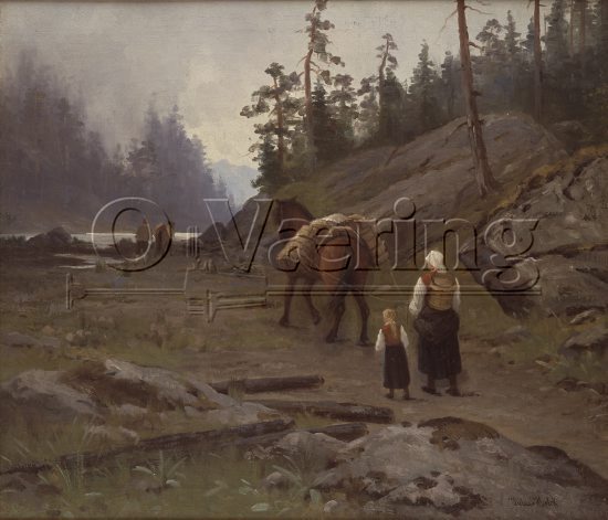 Artist: Julius Holck (1845-1911)
Size: 55x63 cm
Location: Private
Photo: O.Væring