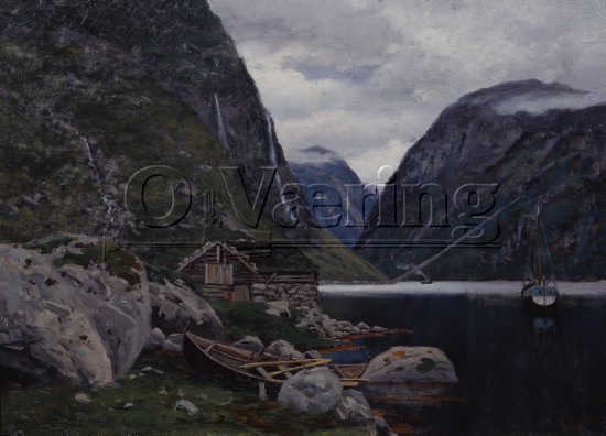 Artist: Haakon Kaulum (1863-1933)
Size: 45x64 cm
Location: Private
Photo: O.Væring