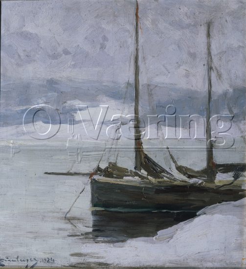 Karl Dørnberger (1864-1940), 
Size; 43x40 cm, 
Genre: Painting, 
Style/Period: 
Location; Private, 
Photo: Per Henrik Petersson