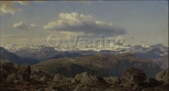 Johan Fredrik Eckersberg (1822-1870), 
Size; 22x40 cm, 
Genre: Oil 
Period/ Style: 
Location: Private, 
Photo: Per Henrik Petersson