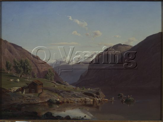 Johan Fredrik Eckersberg (1822-1870), 
Size; 39x51 cm, 
Genre: Oil on canavas, 
Period/ Style: 
Location: Private, 
Photo: Per Henrik Petersson
