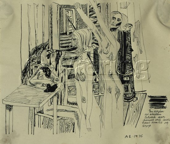 Artist: Arne Ekeland (1908-1994)
Dimensions: 21x25 cm/
Photocredit: O.Væring/Artist/
Digital Size: High-res TIFF and JPG/