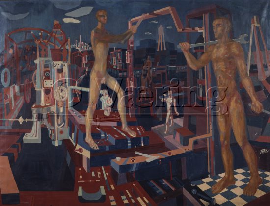 Artist: Arne Ekeland (1908-1994)
Dimensions: 140x200 cm/
Photocredit: O.Væring/Artist/
Digital Size: High-res TIFF and JPG/