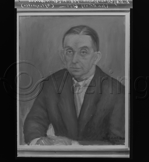 Glassplate og negativ bladfilm