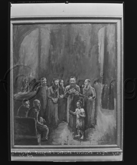 Glassplate og negativ bladfilm