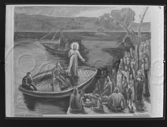 Glassplate og negativ bladfilm