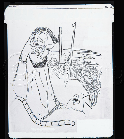 Glassplate og negativ film