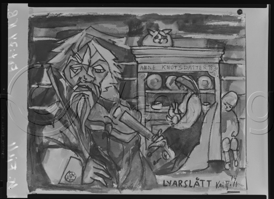 Glassplate og negativ film