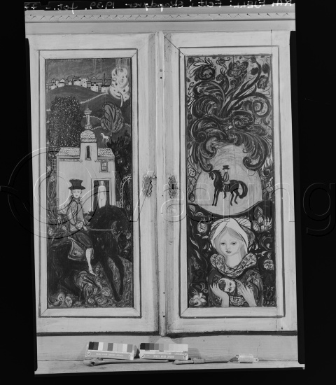 Glassplate og negativ film