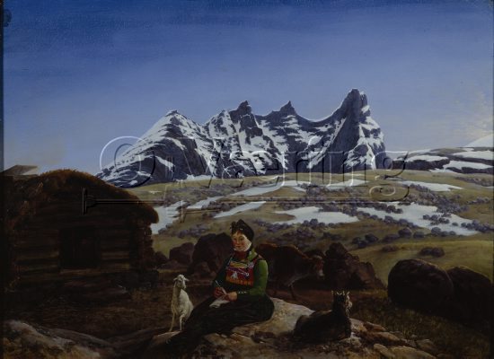 Johannes Flintoe (1787-1870), 
Location: Museum,

Skagastøltind - 3rd highest mountain in Norway,
