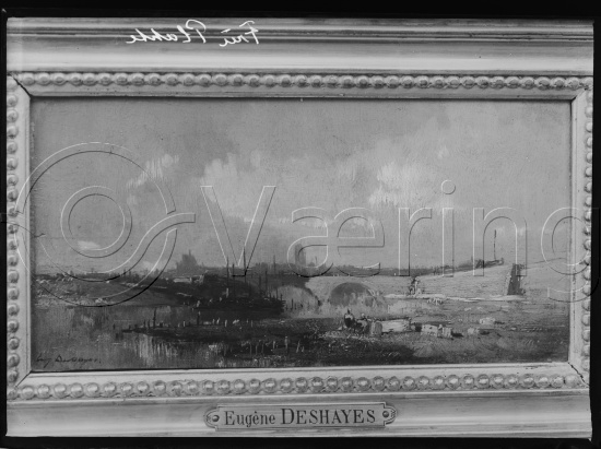 Glassplate og negativ film / I fotoeske med diverse fransk kunst