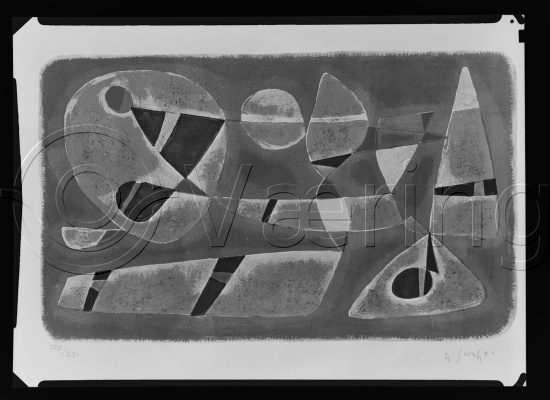 Glassplate og negativ film / I fotoeske med diverse fransk kunst