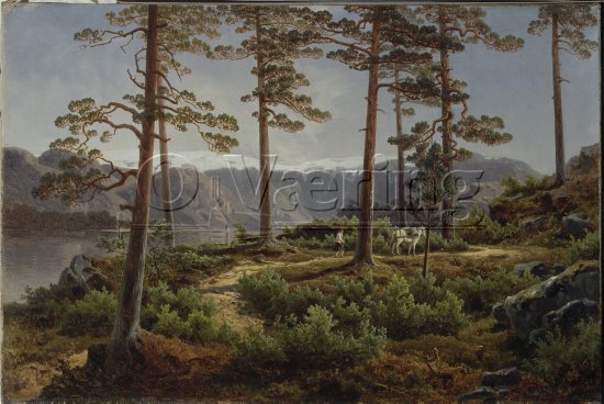 Joachim Frich (1810-1858), 
Size: 28x43 cm, 
Genre: Oil on canavas, 
Style/period: 
Location; Private, 
Photo: Per Henrik Petersson