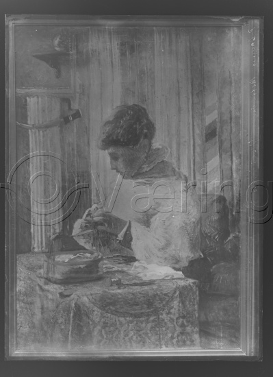 Glassplate og negativ film