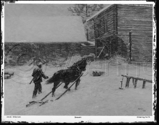 Glassplate og negativ film