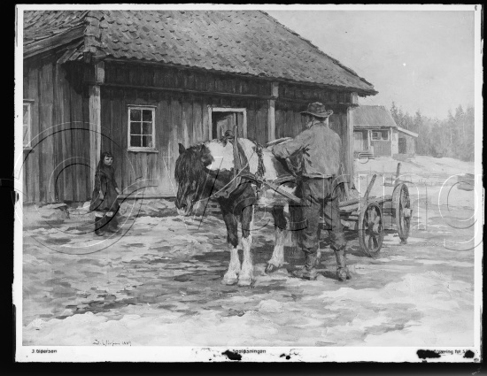 Glassplate og negativ film