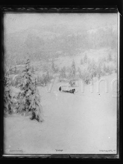 Glassplate og negativ film