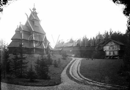 Foto: O.Vaering
Location: Bygdøy / Norsk Folkemuseum, 
Genre: Eldre glassplater