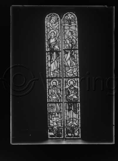 Glassplate og negativ film