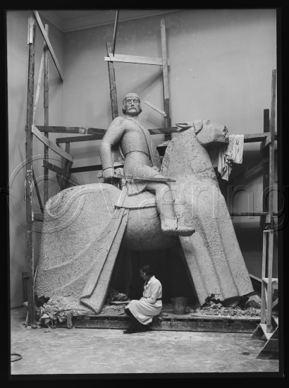 Glassplate og negativ bladfilm