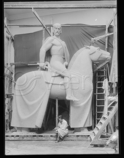 Glassplate og negativ bladfilm