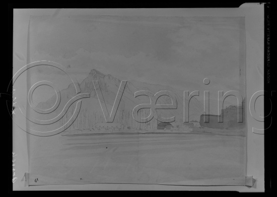 Glassplate og negativ film - i fotoeske med tittel Dirk Grocsh