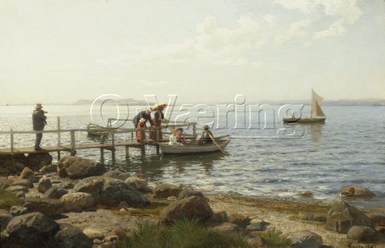 Hans Fredrik Gude (1825-1903) 
Norwegian romanticist
Size: 44x65 cm
Location: Private, 
Photo: O.Vaering,