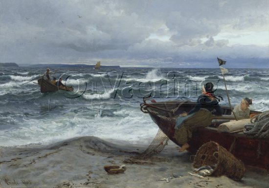 Hans Fredrik Gude (1825-1903) 
Norwegian romanticist
Size: 80x111 cm
Location: Private, 
Photo: O.Vaering,