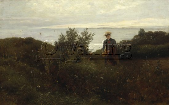 Hans Fredrik Gude (1825-1903) 
Norwegian romanticist
Size: 39x60 cm
Location: Private, 
Photo: O.Vaering,