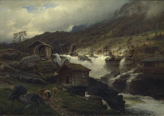 Hans Fredrik Gude (1825-1903) 
Norwegian romanticist
Size: 
Location: Private, 
Photo: O.Vaering,