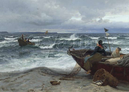 Hans Fredrik Gude (1825-1903) 
Norwegian romanticist
Size: 80x111 cm
Location: Private, 
Photo: O.Vaering,