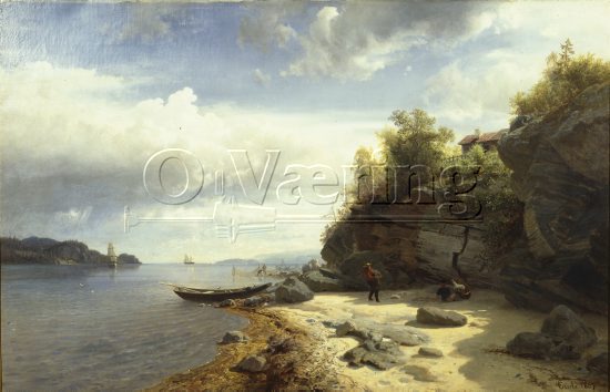 Hans Fredrik Gude (1825-1903) 
Norwegian romanticist
Size: 78x119 cm
Location: Private, 
Photo: O.Vaering,