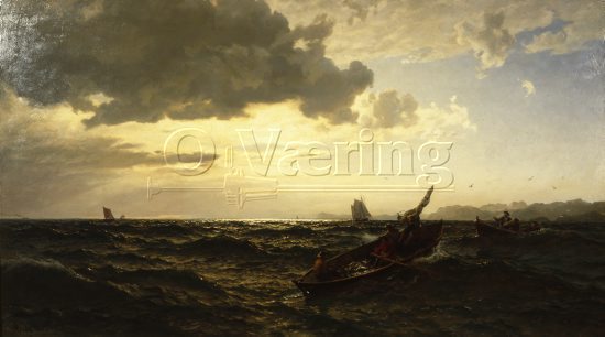Hans Fredrik Gude (1825-1903) 
Norwegian romanticist
Size: 110 x 192 cm
Location: Private, 
Photo: O.Vaering,