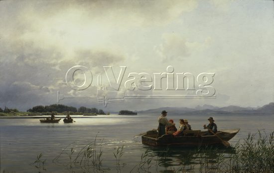 Hans Fredrik Gude (1825-1903) 
Norwegian romanticist
Size: 87x135 cm
Location: Private, 
Photo: O.Vaering,
