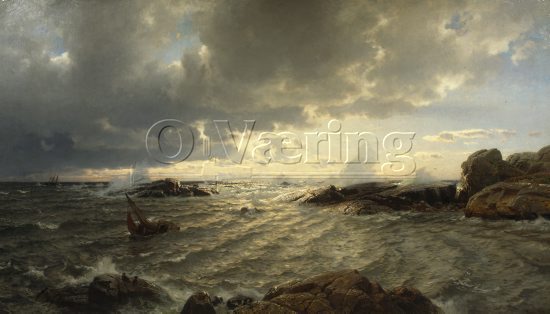 Hans Fredrik Gude (1825-1903) 
Norwegian romanticist
Size: 180x290 
Location: Private, 
Photo: O.Vaering,
