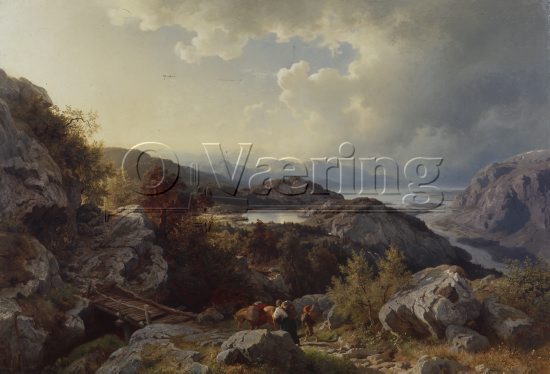 Hans Fredrik Gude (1825-1903) 
Norwegian romanticist
Size: 152x222 cm
Location: Private, 
Photo: O.Vaering,