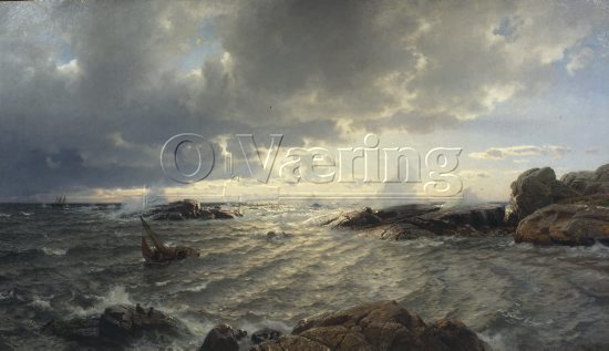 Hans Fredrik Gude (1825-1903) 
Norwegian romanticist
Size: 180x290 cm
Location: Private, 
Photo: O.Vaering,