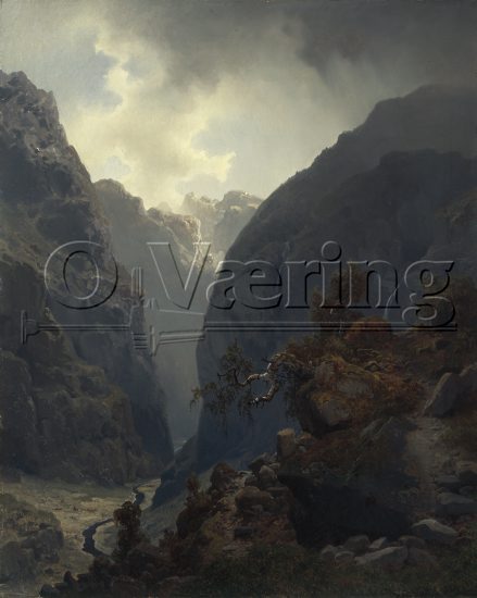 Hans Fredrik Gude (1825-1903) 
Norwegian romanticist
Size: 83x68 cm
Location: Private, 
Photo: O.Vaering,