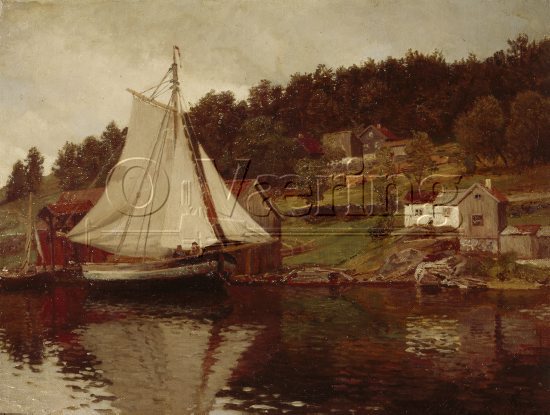 Hans Fredrik Gude (1823-1905)
Size: 35.5x45.5 cm
Location: Museum,
Photo: O.Væring 