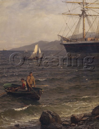 Hans Fredrik Gude (1823-1905)
Size: 50x39 cm
Location: Private,
Photo: O.Væring 