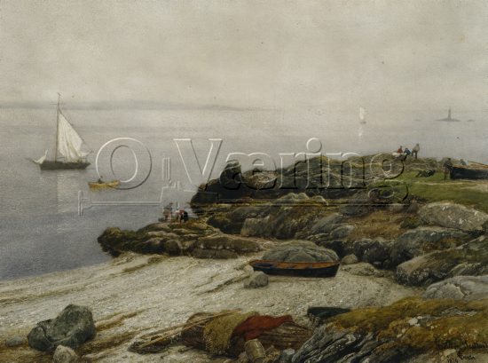 Hans Fredrik Gude (1823-1905)
Size: 41x55 cm
Location: Private,
Photo: O.Væring 