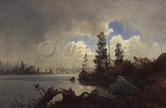 Hans Fredrik Gude (1823-1905)
Size: 30x43 cm
Location: Private,
Photo: O.Væring 