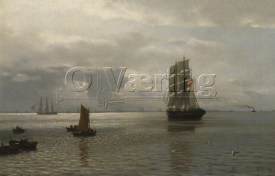 Hans Fredrik Gude (1823-1905)
Size: 37x56 cm
Location: Private,
Photo: O.Væring 