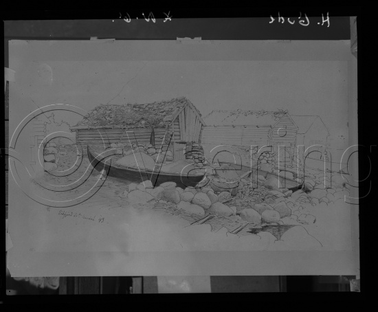 Glassplate og negativ film