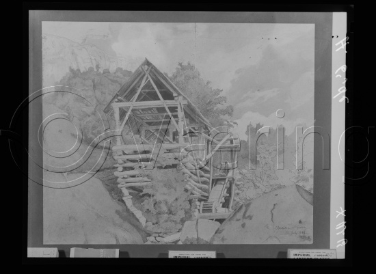 Glassplate og negativ film